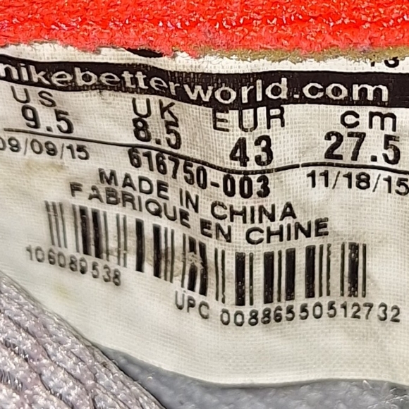 NIKE AIR FOAMPOSITE PRO PREMIUM "PURE PLATINUM" Men's Size 9.5 - Picture 14 of 14